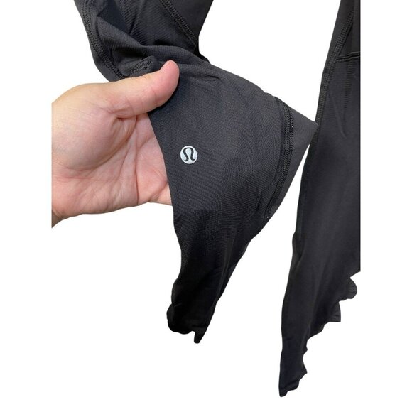 LULULEMON Speed Tight III Ruched Ankle Black Full Pocket Legging Size 4 - Picture 5 of 8